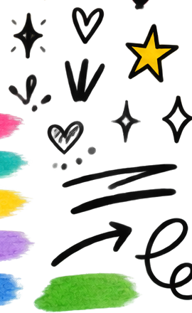 Hand-drawn arrows illustration